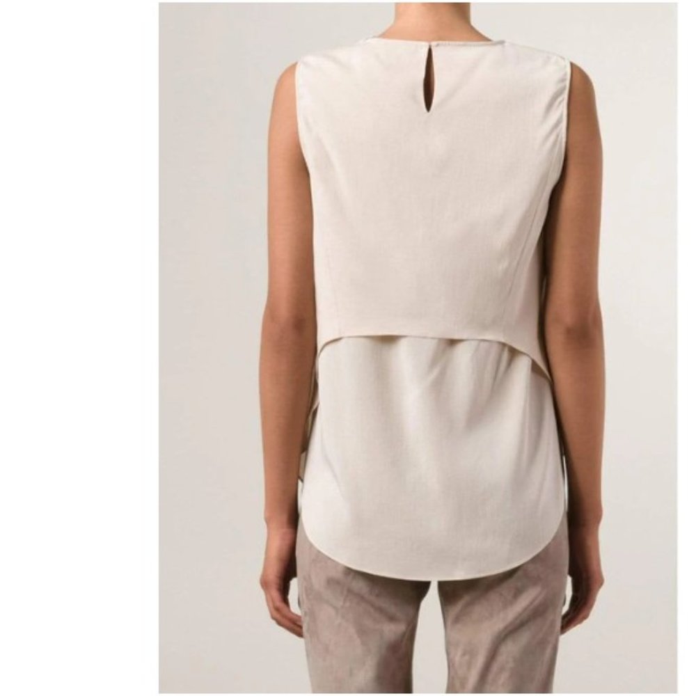 Brunello Cucinelli Double Layer Top - Size Large … - image 3